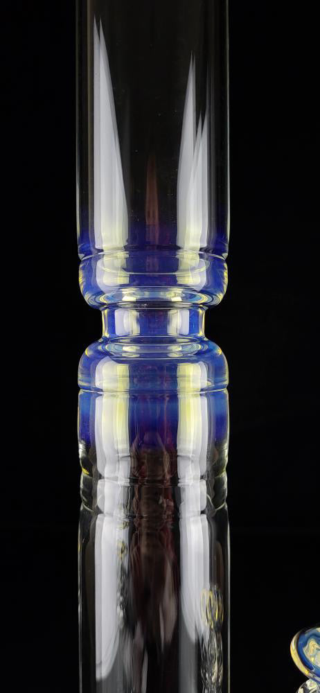 Jesse Who 44mm Fumed Gridcap Tube w/ Breakwater Function - Single Bore w/ Narrowed Midsection