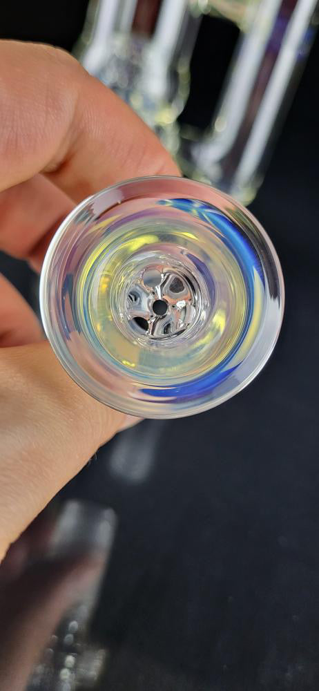 Jesse Who 44mm Fumed Gridcap Tube w/ Breakwater Function - Single Bore w/ Narrowed Midsection