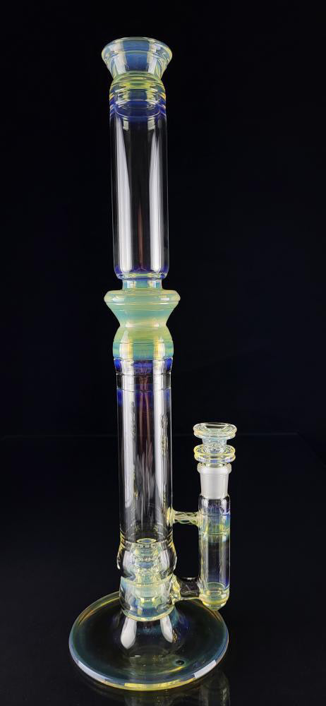 Jesse Who 44mm Fumed Gridcap Tube w/ Breakwater Function - Single Bore w/ Sculpted Mid Section