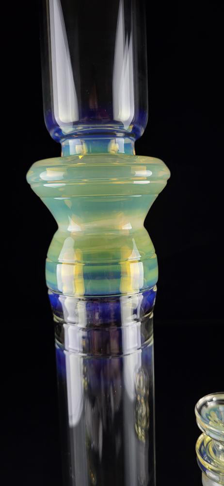 Jesse Who 44mm Fumed Gridcap Tube w/ Breakwater Function - Single Bore w/ Sculpted Mid Section