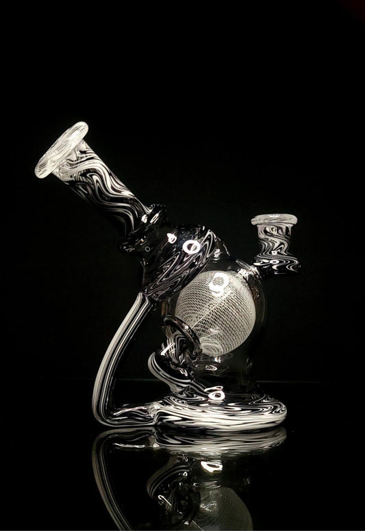 JHoney WigWag & Retti Ball Cycler Rig - Black & White w/ Slurper Set