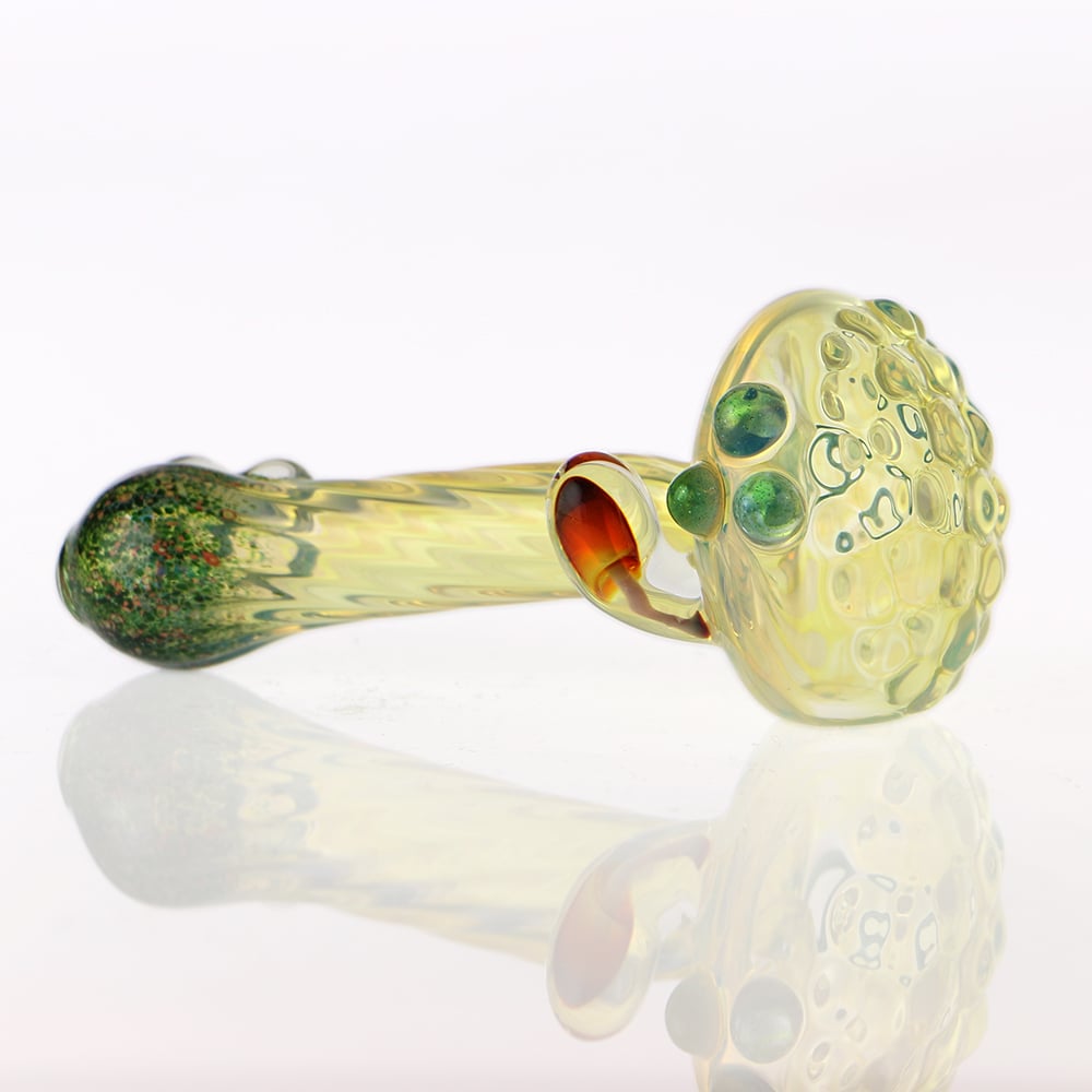 Eckardt Glass Fumed Mushroom Pipe