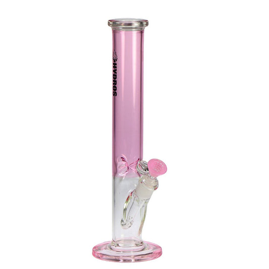 Hydros 13" Straight Tube w/ Honeycomb Bowl - Pink