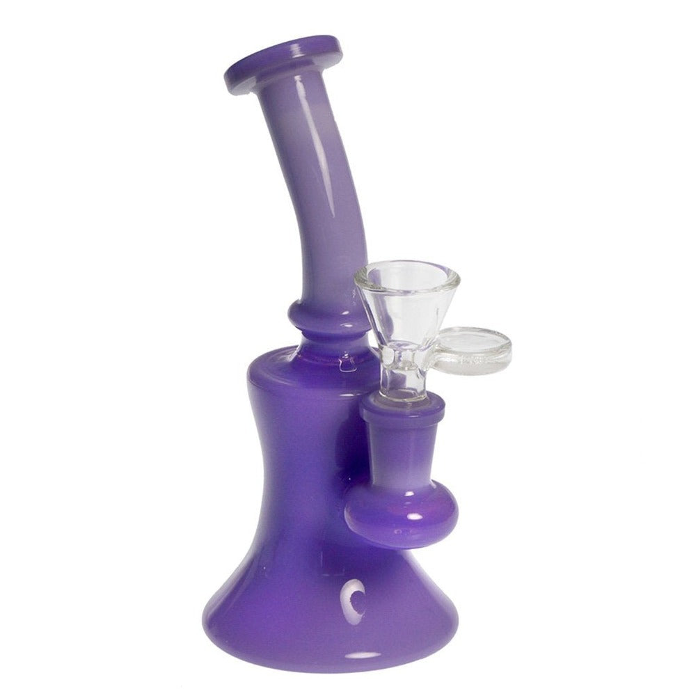 Hydros Glass 6.5" Full Colour Mini Tube - Milky Purple