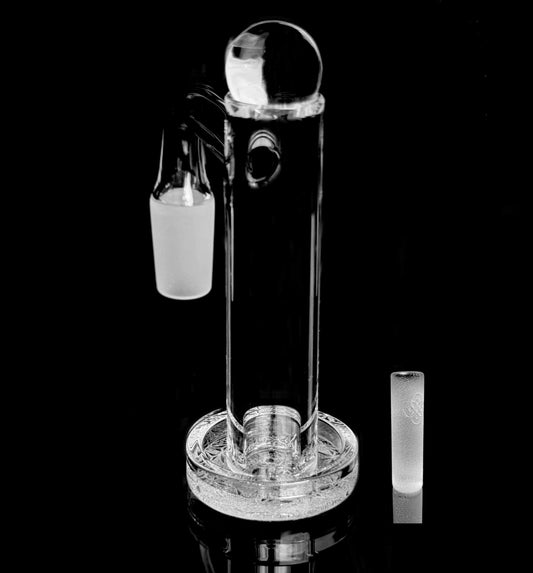 Eternal Quartz Terp Splitter Tower - Clear w/ SE Lattice Pillar