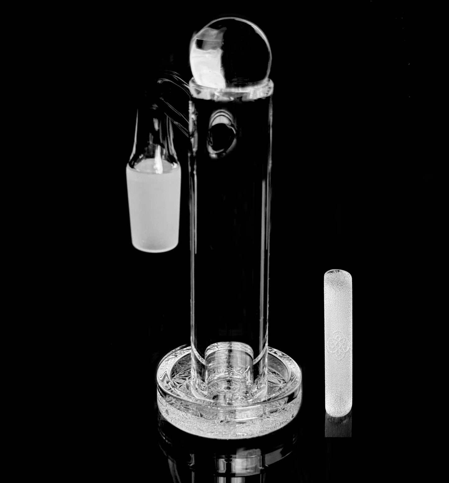 Eternal Quartz Terp Splitter Tower - Clear w/ SE Lattice Pillar