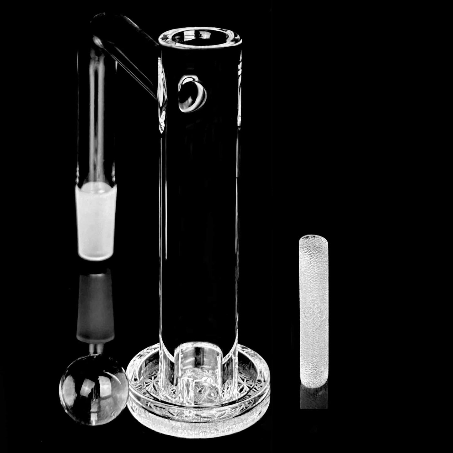 Eternal Quartz Terp Splitter Tower - Clear w/ SE Lattice Pillar