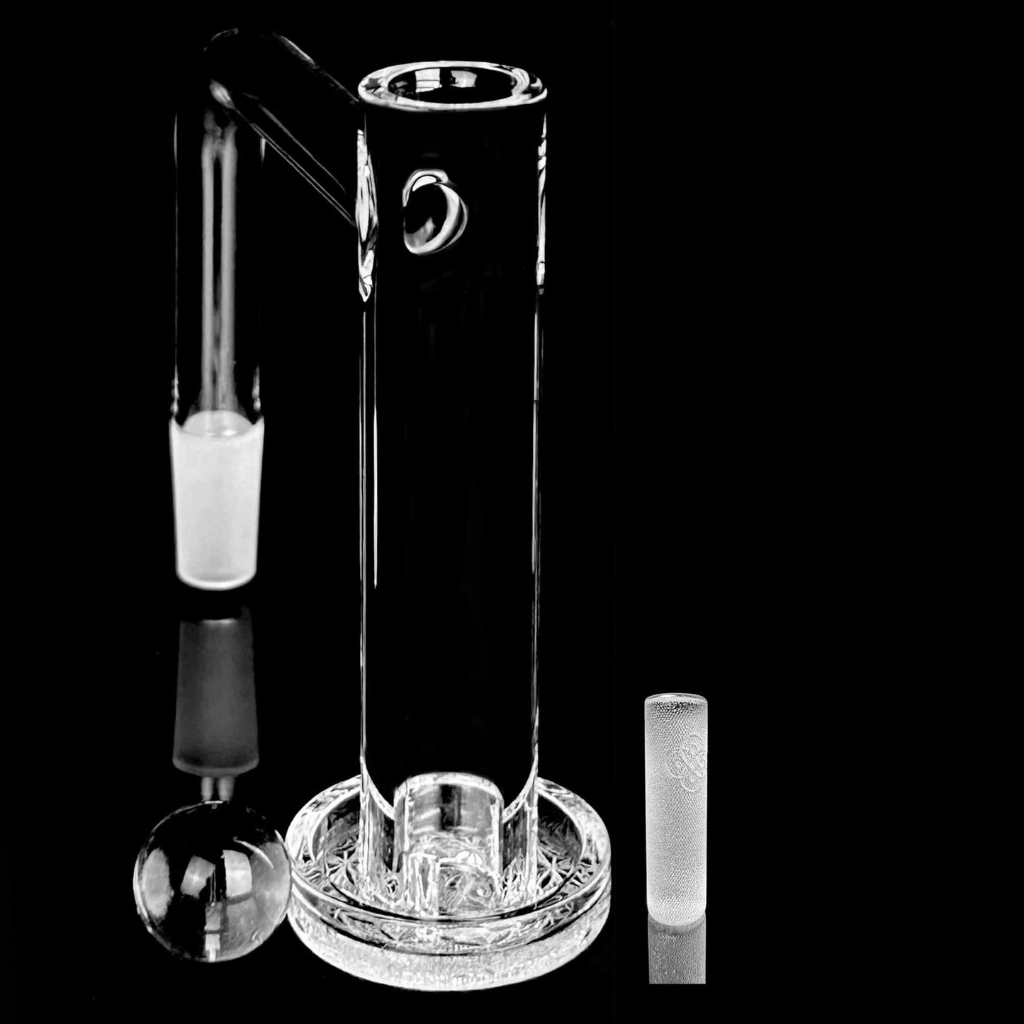 Eternal Quartz Terp Splitter Tower - Clear w/ SE Lattice Pillar