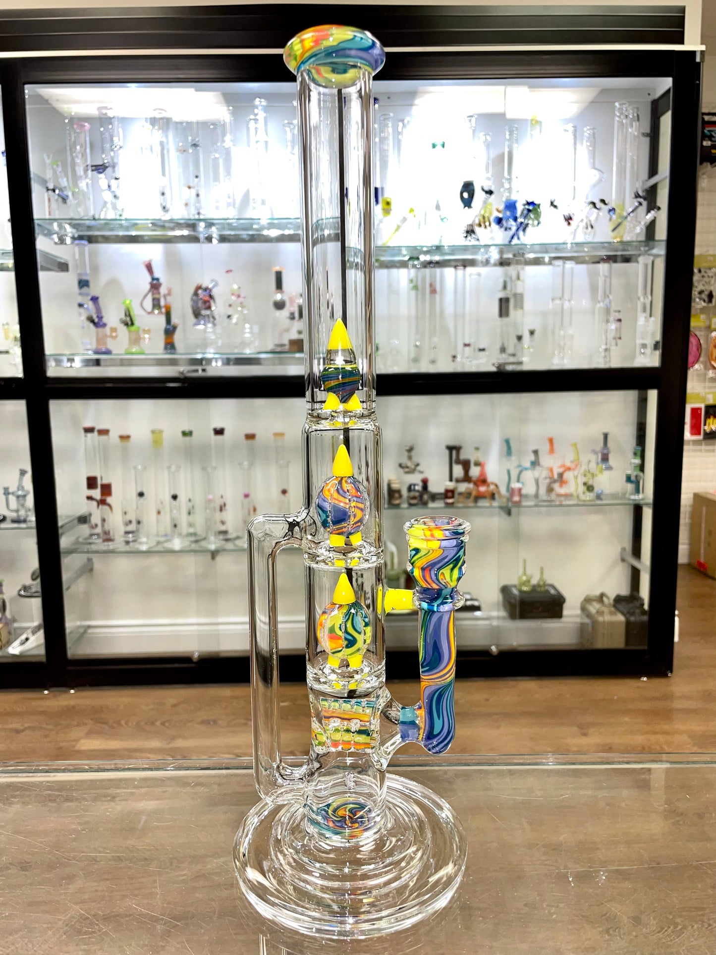 Blazed Worked 44mm 3 Line Tree Tube - Looney Tunes w/ Opal