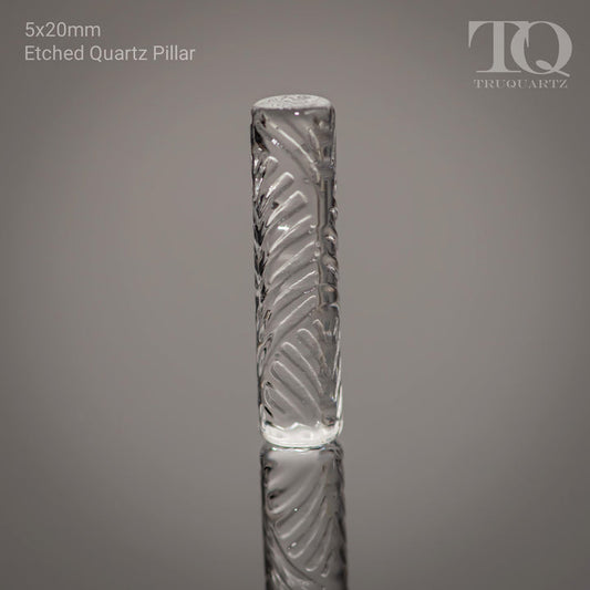 Tru Quartz Etched Slurper Pillar A - 5x20mm