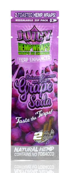Juicy Jay's Terp Hemp Wrap Grape Soda 2pk