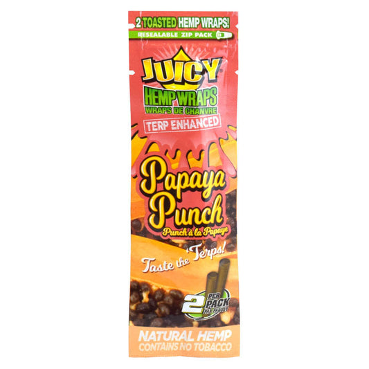 Juicy Jay's Terp Hemp Wrap Papaya Punch 2pk