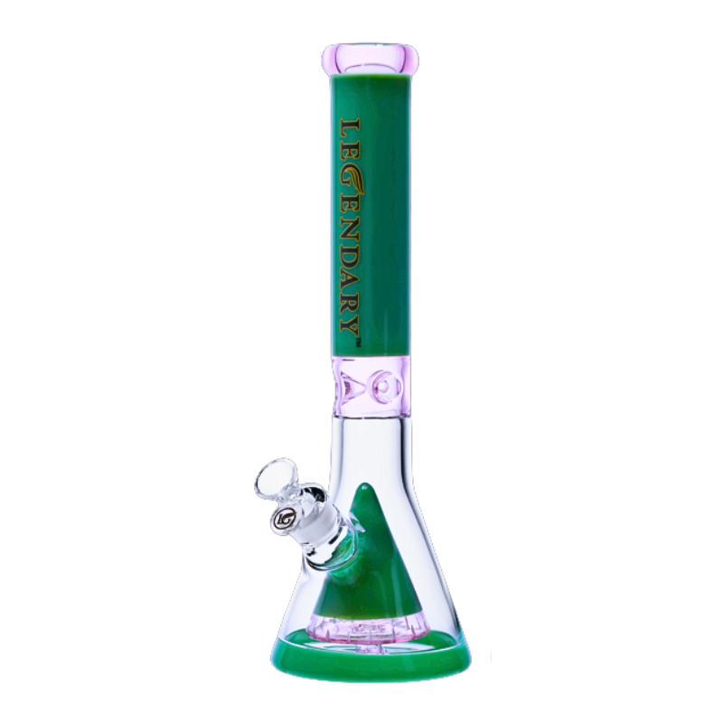 Legendary 15.5" Vibrant Top Collins Beaker - Jade Green & Lavender