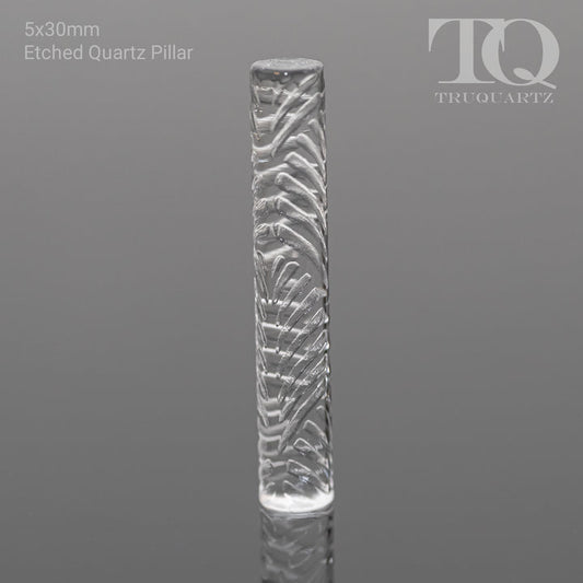 Tru Quartz Etched Slurper Pillar A - 5x30mm