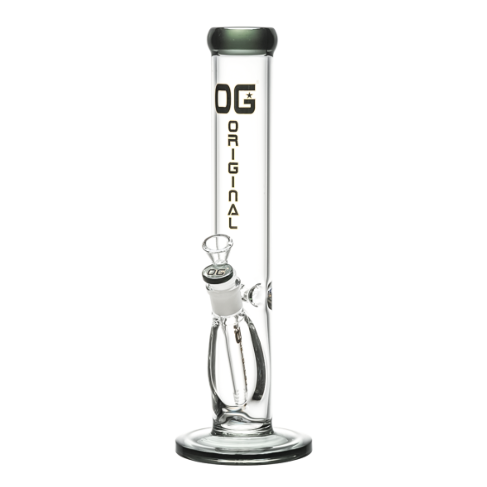 OG Original 14" 5mm Colour Accented Straight Tube - Various Colours