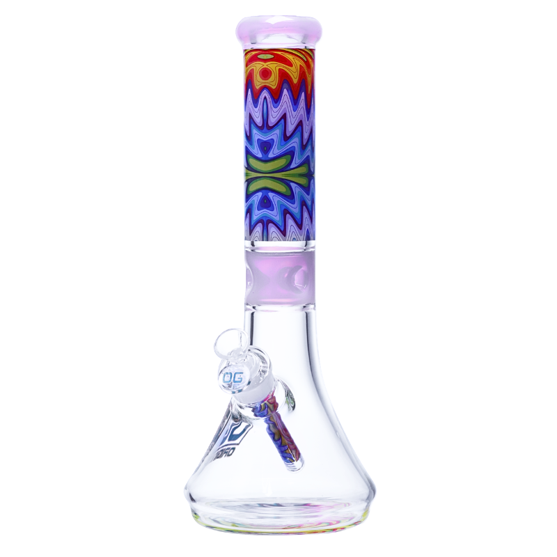 OG Original 14" 7mm Kaleido Wave Beaker - Various Colours