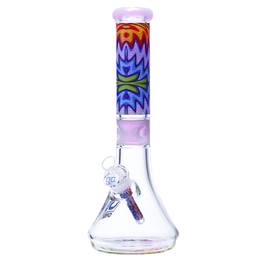 OG Original 14" 7mm Kaleido Wave Beaker - Various Colours