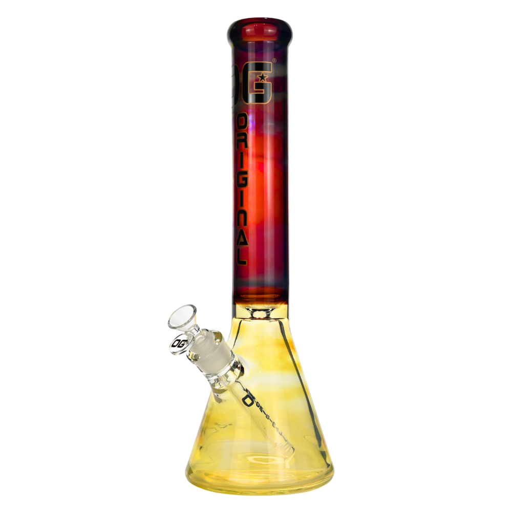 OG Original 16" 9mm Fumed Beaker w/ Colour Accents - Various Colours