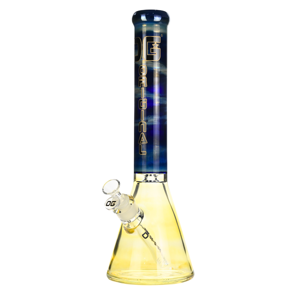 OG Original 16" 9mm Fumed Beaker w/ Colour Accents - Various Colours