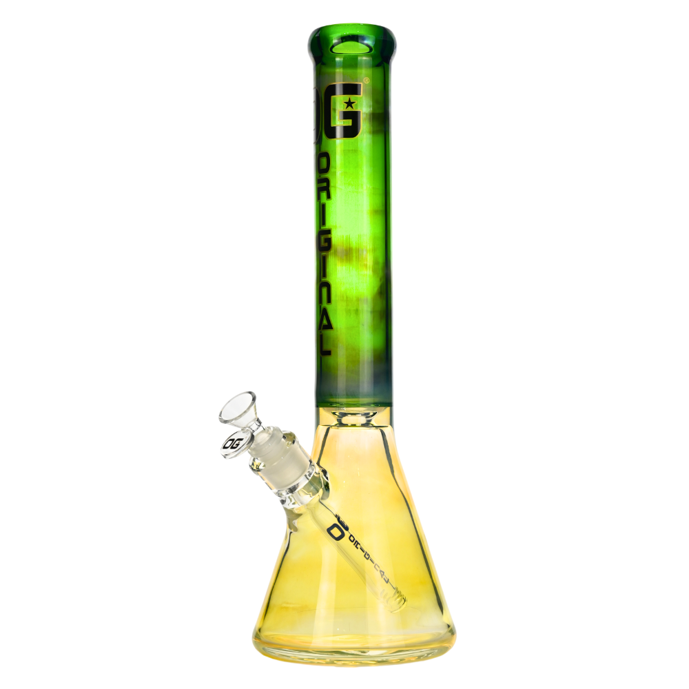 OG Original 16" 9mm Fumed Beaker w/ Colour Accents - Various Colours