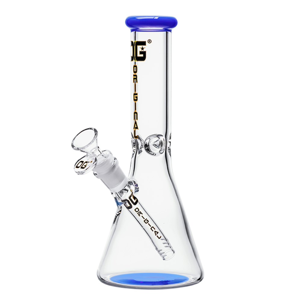 OG Original 10" 4mm Colour Accented Beaker - Various Colours