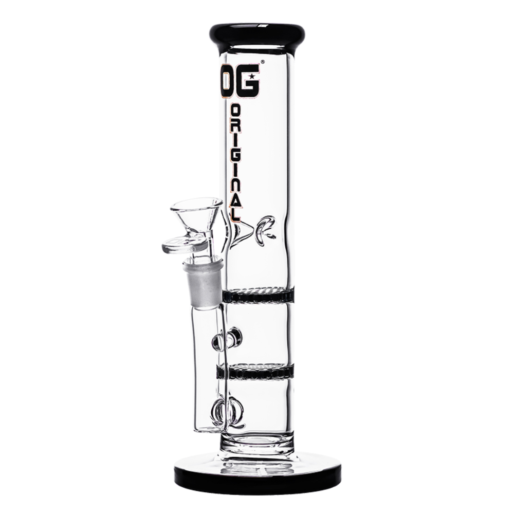 OG Original 8.5" 5mm Colour Accented Double Honeycomb Straight Tube - Various Colours