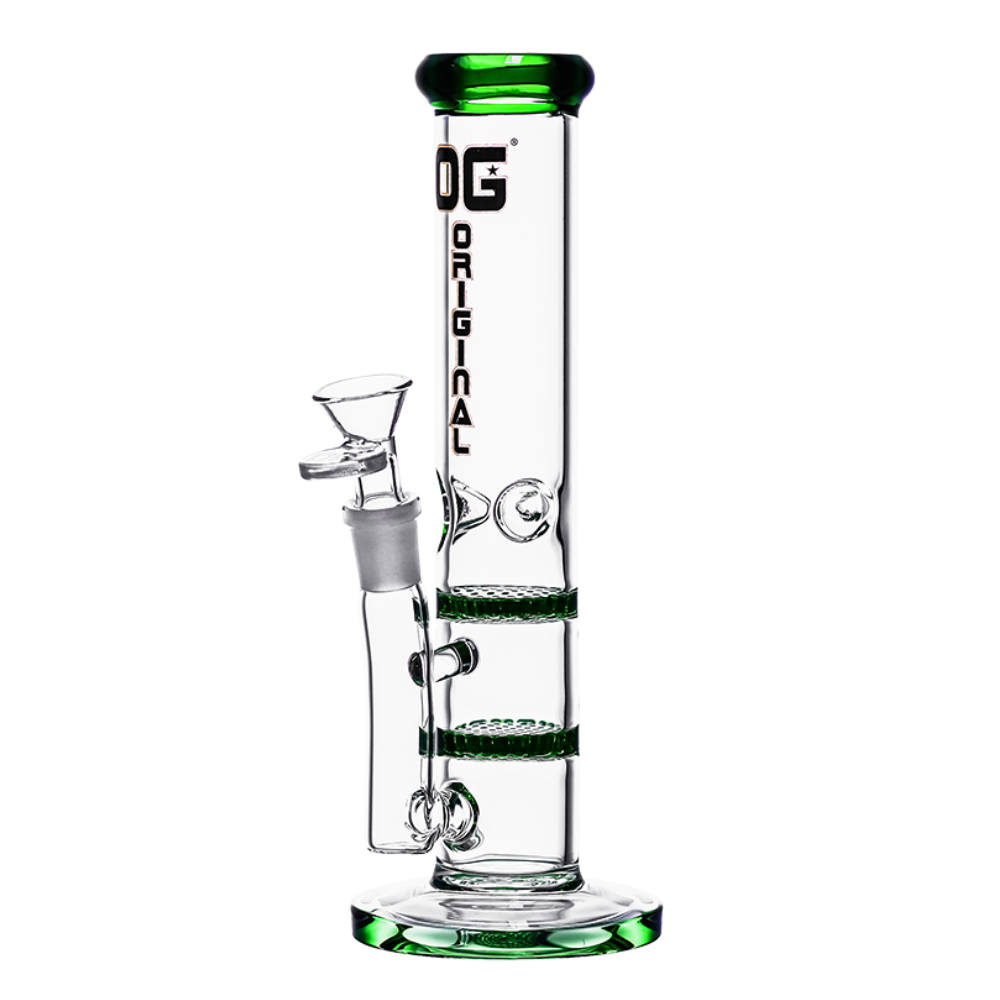 OG Original 8.5" 5mm Colour Accented Double Honeycomb Straight Tube - Various Colours
