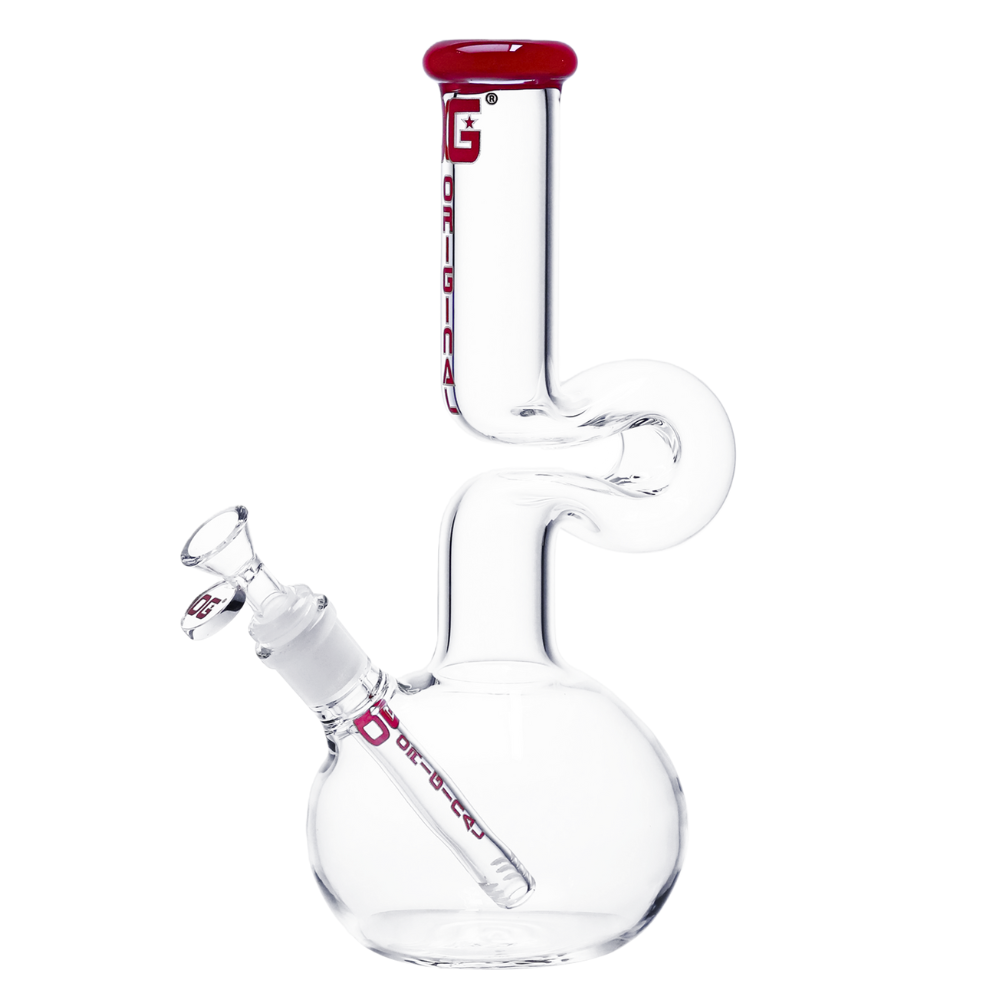OG Original 12" 5mm Colour Accented Twisted Neck Beaker - Various Colours