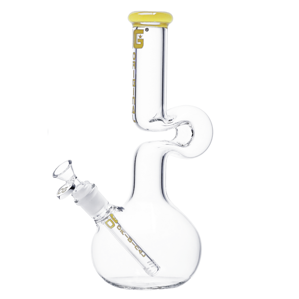 OG Original 12" 5mm Colour Accented Twisted Neck Beaker - Various Colours