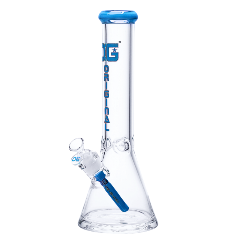 OG Original 14" 7mm Signature Colour Accented Beaker - Various Colours