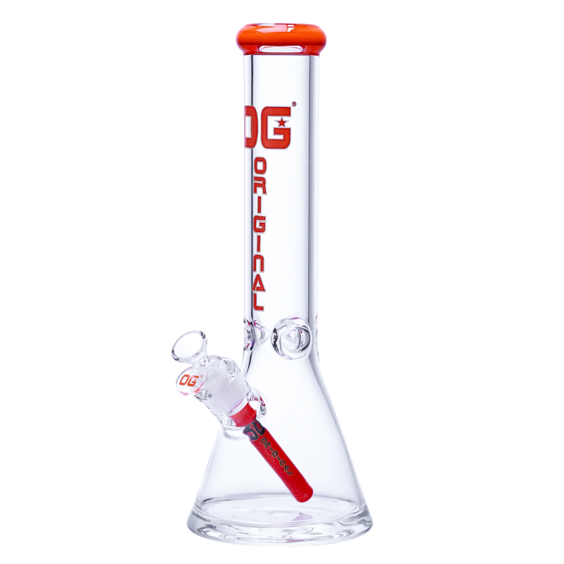 OG Original 14" 7mm Signature Colour Accented Beaker - Various Colours