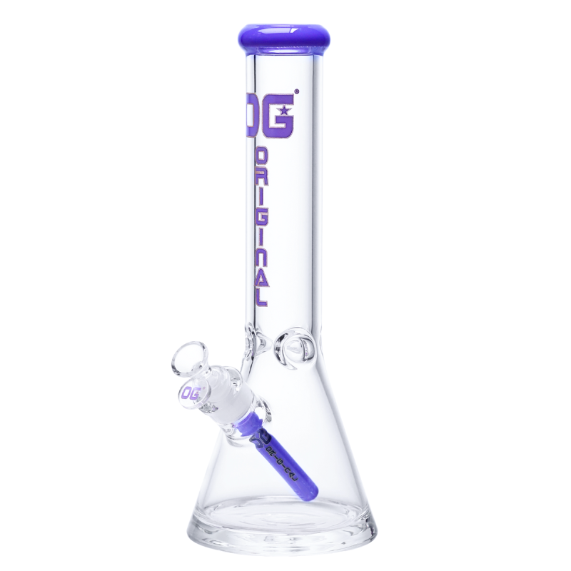 OG Original 14" 7mm Signature Colour Accented Beaker - Various Colours