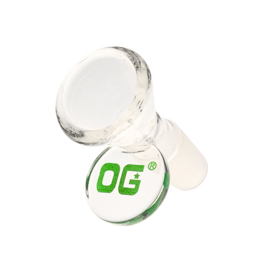 OG Original 14mm Clear Cone Bowl - Green Logo