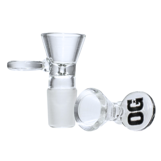 OG Original 14mm Clear Cone Bowl - Black Logo