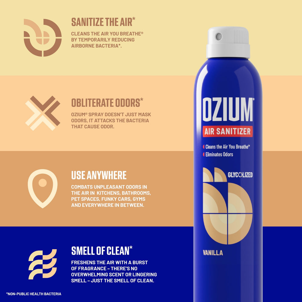 Ozium Air Sanitizer Spray Vanilla  - 3.5oz