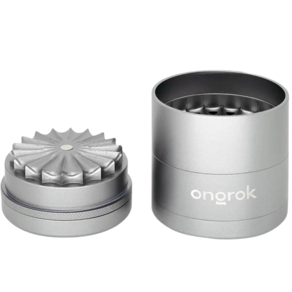 Ongrok 55mm 5pc Flower Petal Toothless Grinder w/ Storage
