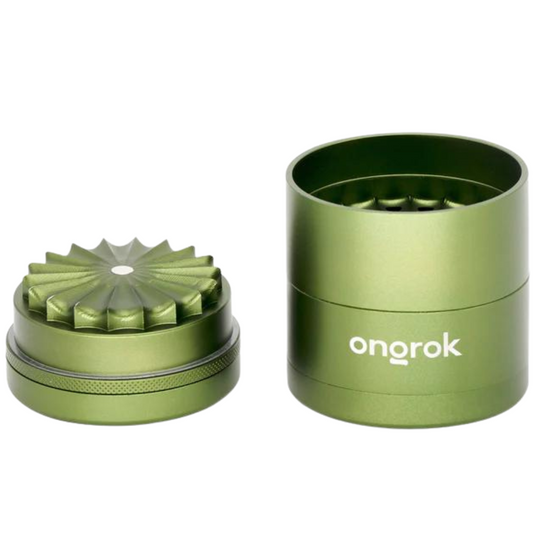Ongrok 55mm 5pc Flower Petal Toothless Grinder w/ Storage