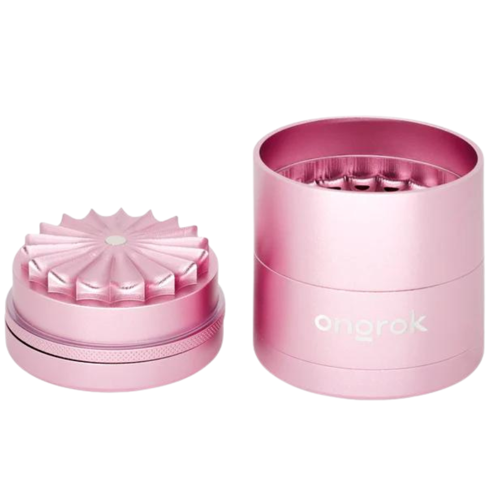 Ongrok 55mm 5pc Flower Petal Toothless Grinder w/ Storage