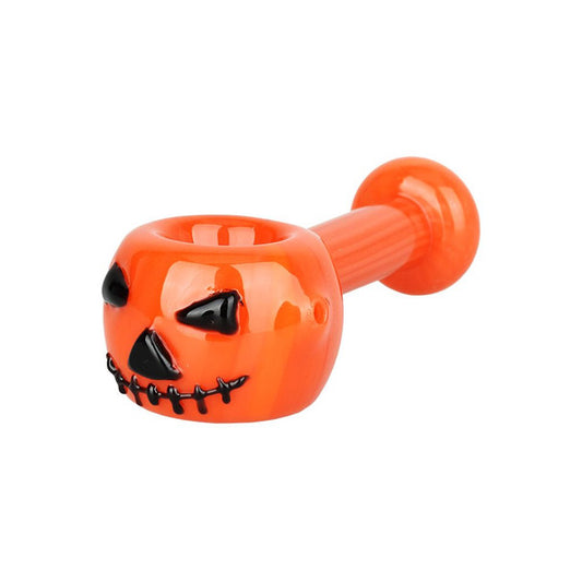 Unbranded 4" Jack-O-Lantern Glass Hand Pipe