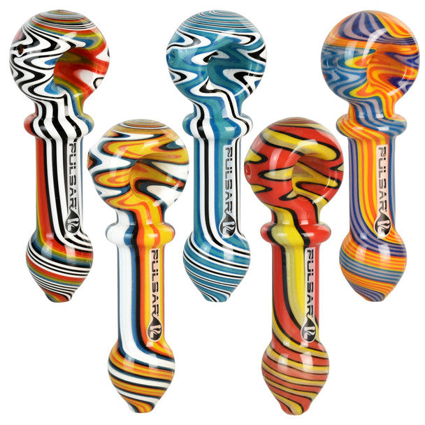 Pulsar Wig Wag Candy Spoon Pipe - 4.5"