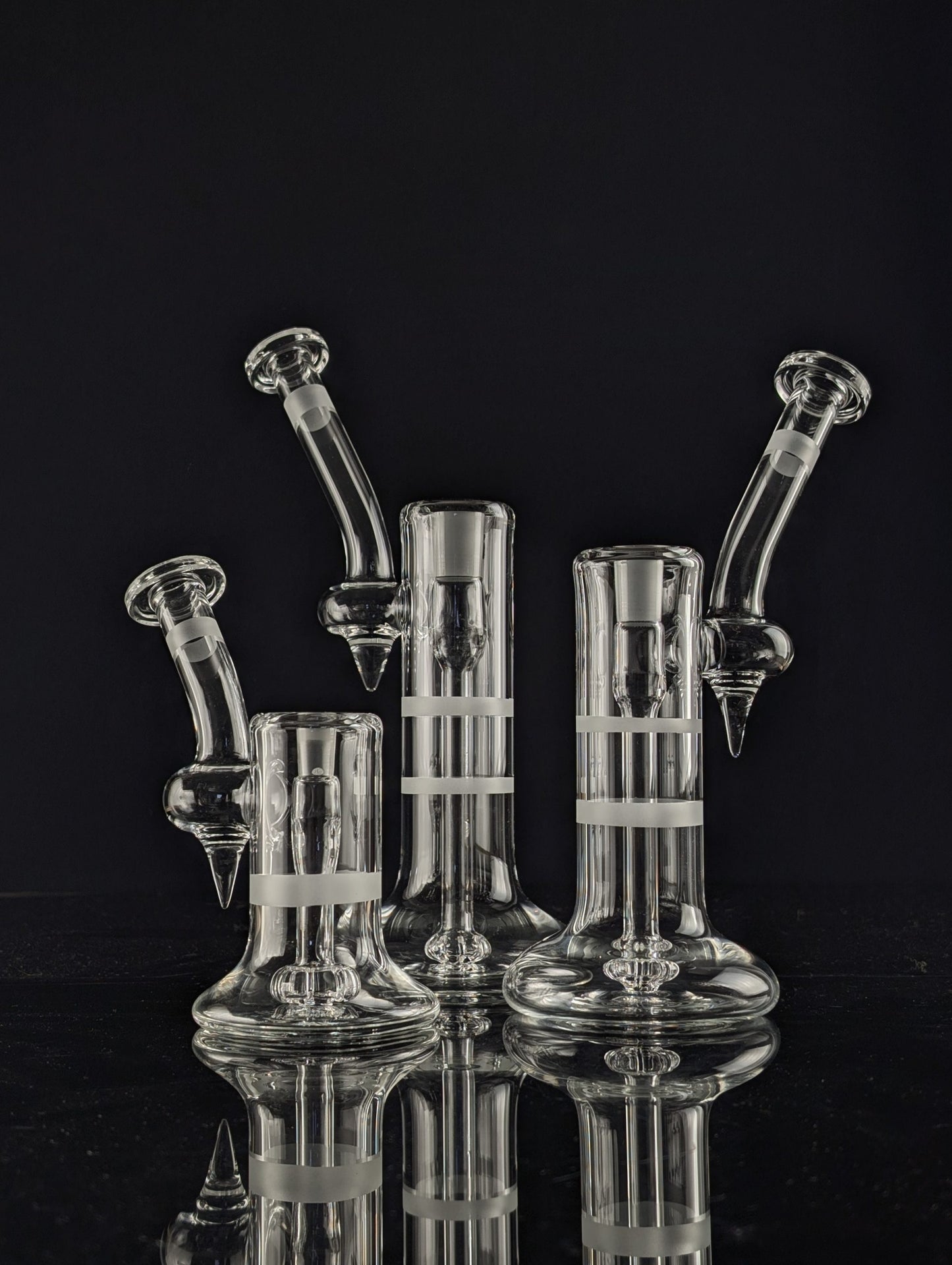 Green Belt Clear Single Bubbler 14mm