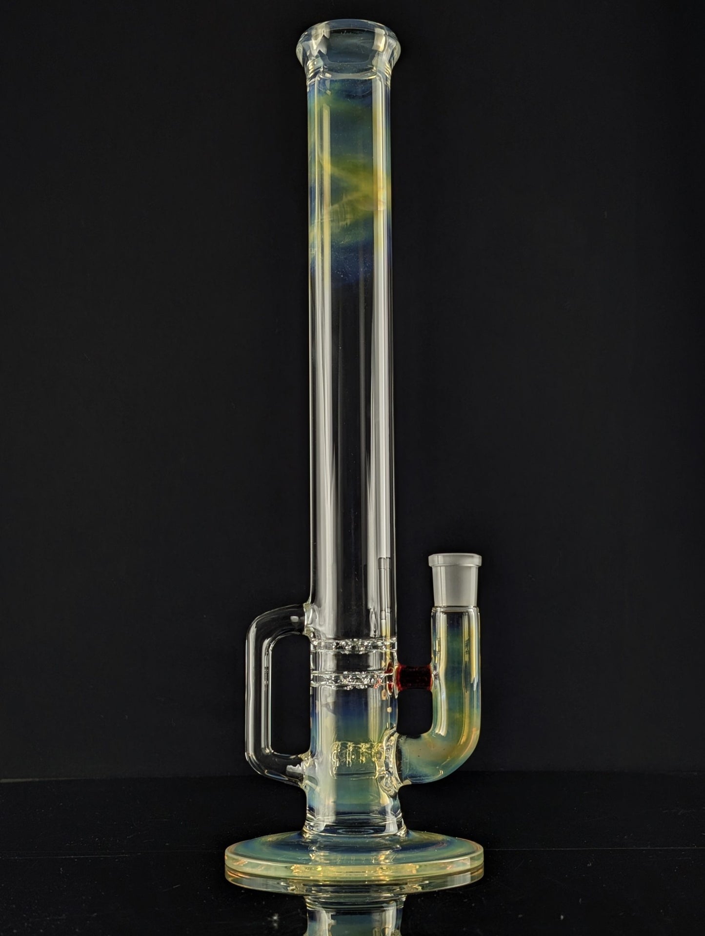 Green Belt Fume Blooper Stemline Tube w/ Drain