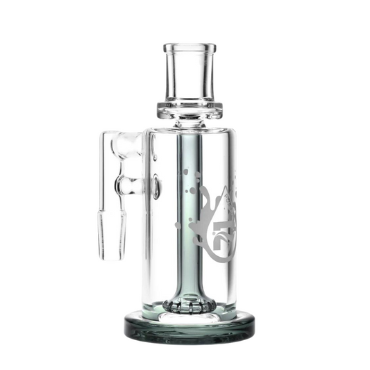 Pulsar 5.5" 90 Degree High Class 14mm Ash Catcher with Colour Accents - Smoke Black