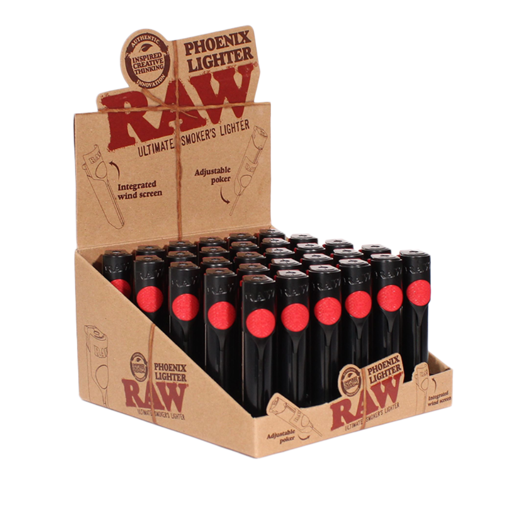 Raw Phoenix Black Lighters w/ Poker