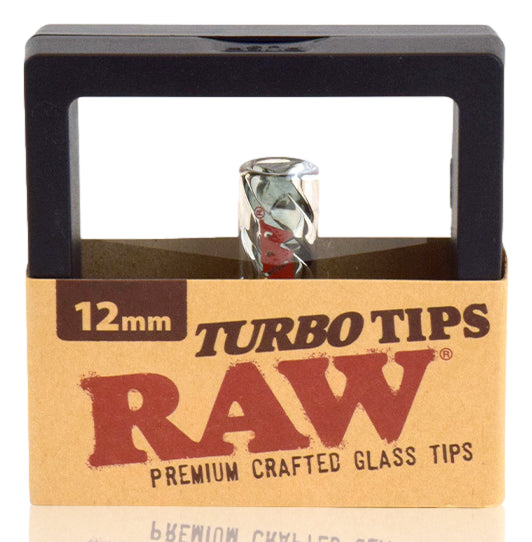 Raw 12mm Black Glass Turbo Tip