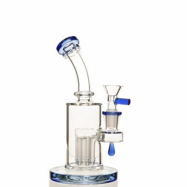 Unbranded 7" 5mm Mini 6-Arm Percolator Rig w/ 14mm Bowl
