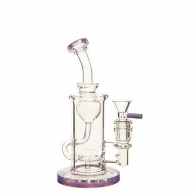 Unbranded 7" Colour Accented Klein Recycler w/ 14mm Bowl
