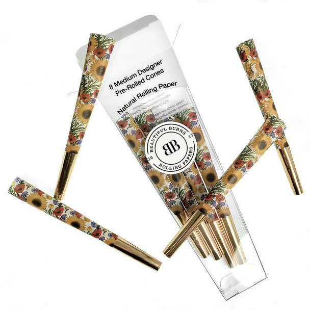 Beautiful Burns - Pre-Rolled Designer Cones - Sunflower Salutations