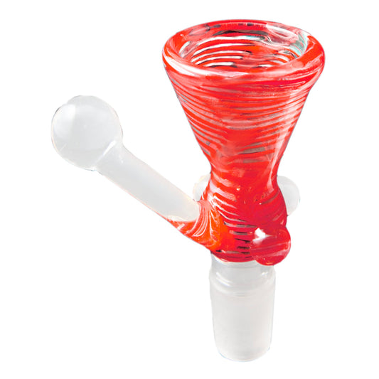 Red Eye Glass 14mm Colour Cone Pull-Out Bowl - Red