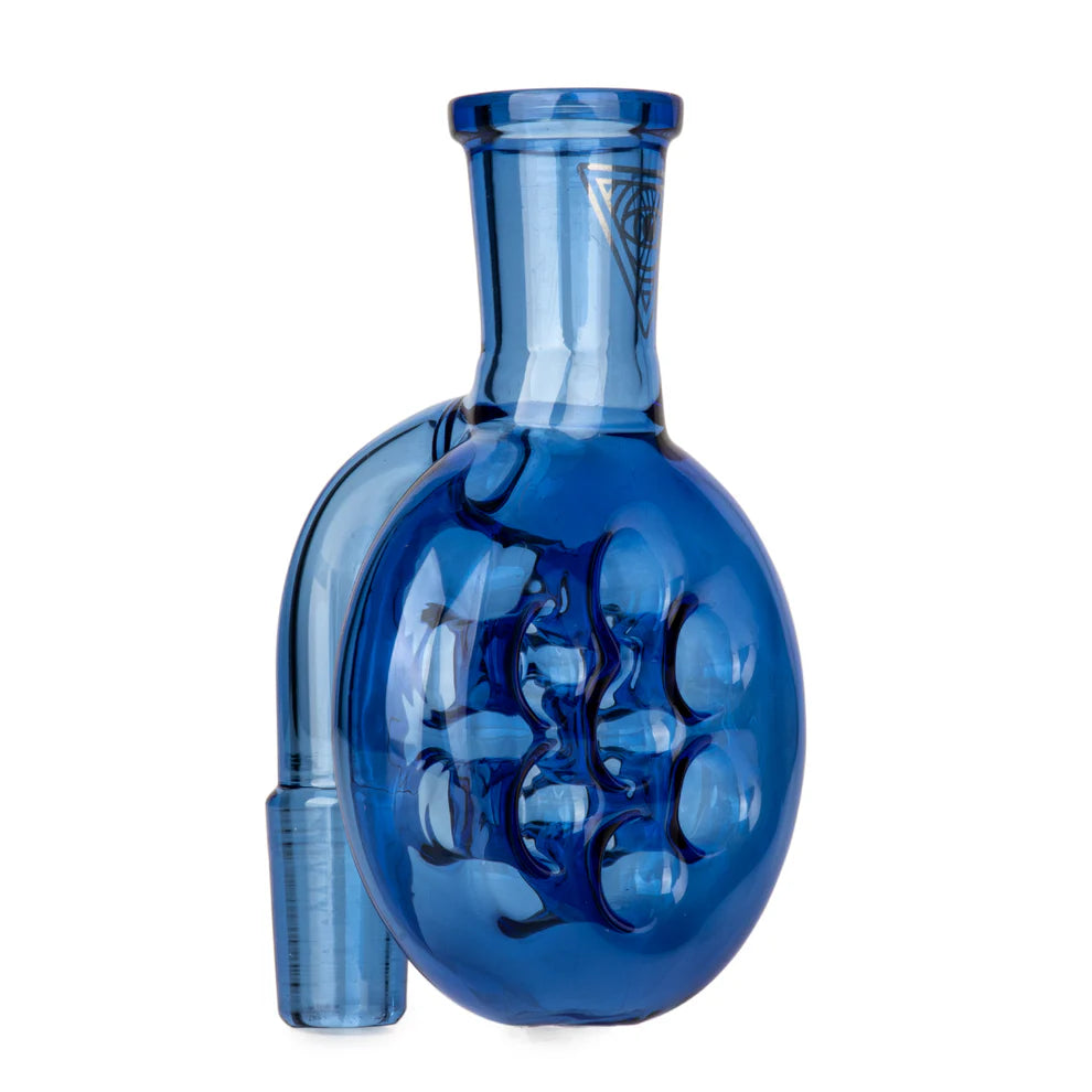 Red Eye Glass 14mm 90 Degree Swiss Dry Ash Catcher - Various Colours